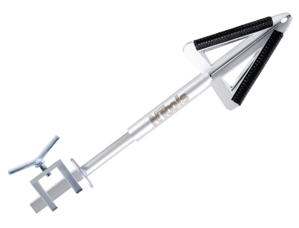 Handvat met klem voor het schilderen van autowielen