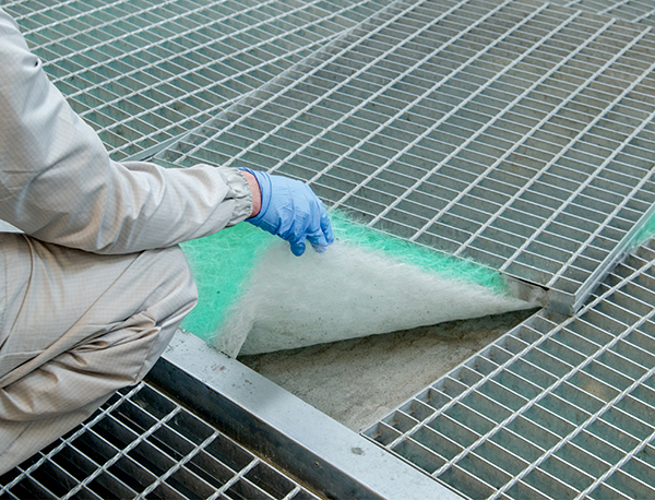 101410-3 Vloer verfcabine filter 3 inch